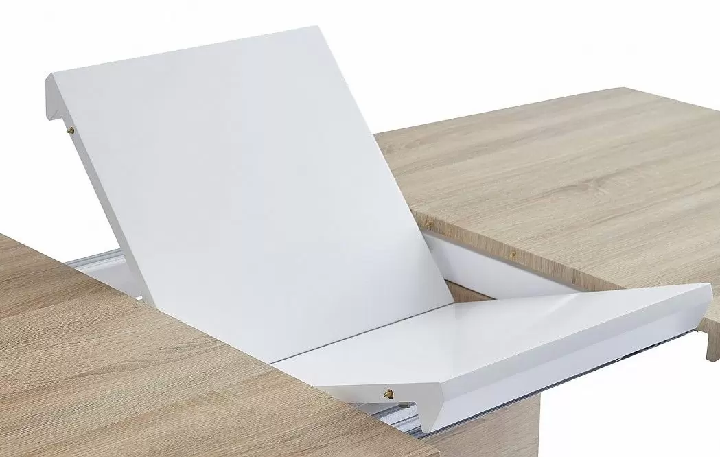 Стол раскладной Verona (140), светлый дуб/белый матовый - фото 11