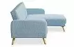 Диван-кровать Christy угловой (правый), голубой