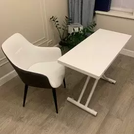 Стул Rosamund, белый/темно-серый