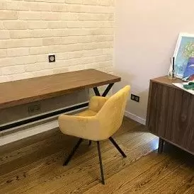 Стол письменный Sydney, орех/черный