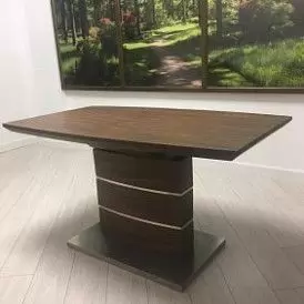 Стол раскладной Arioso Glass (120), белый/дуб