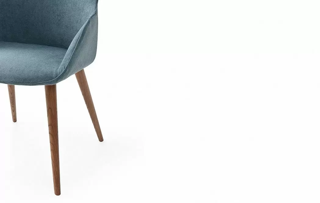 Стул Leona, темно-бирюзовый/орех - фото 16