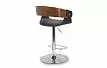Стул барный Retro Bar, черный/орех