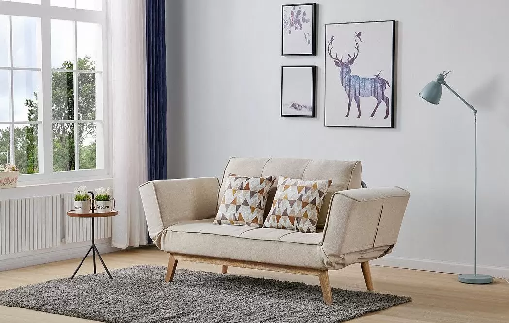 Диван-кровать Meryl, бежевый/коричневый