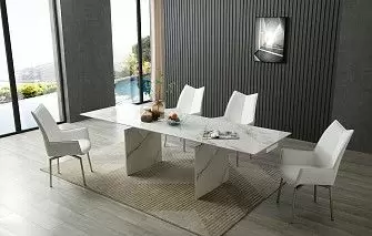 Стол Santorini + 4 стула Renzo