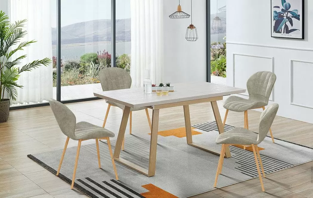 Стол раскладной Norfolk 130-170, светлый дуб/вяз - фото 3