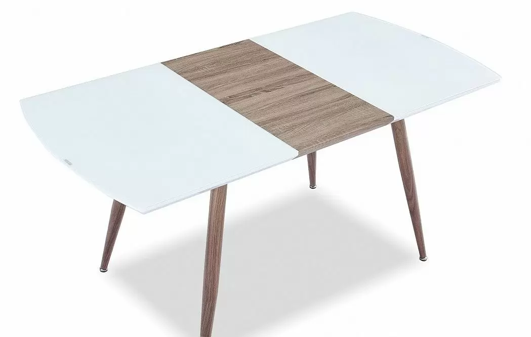 Стол раскладной Fredric 100-140, белый/дуб - фото 10