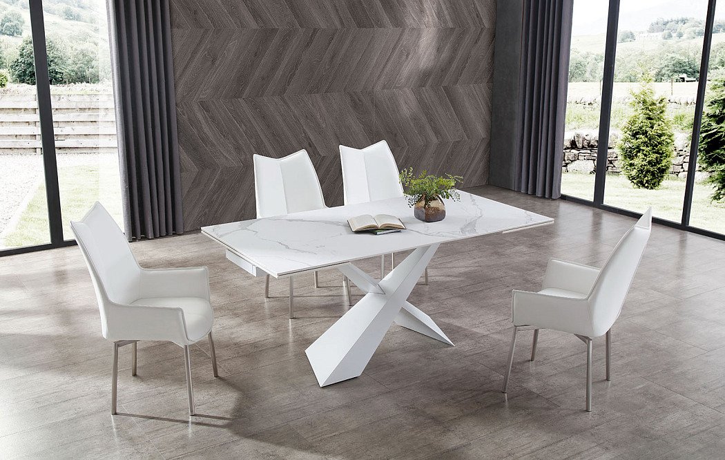 Стул Renzo, белый/сталь - фото 5