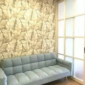 Диван-кровать Madrid, желтый/золотые ножки