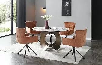 Стол Teodor + 4 стула Glenda