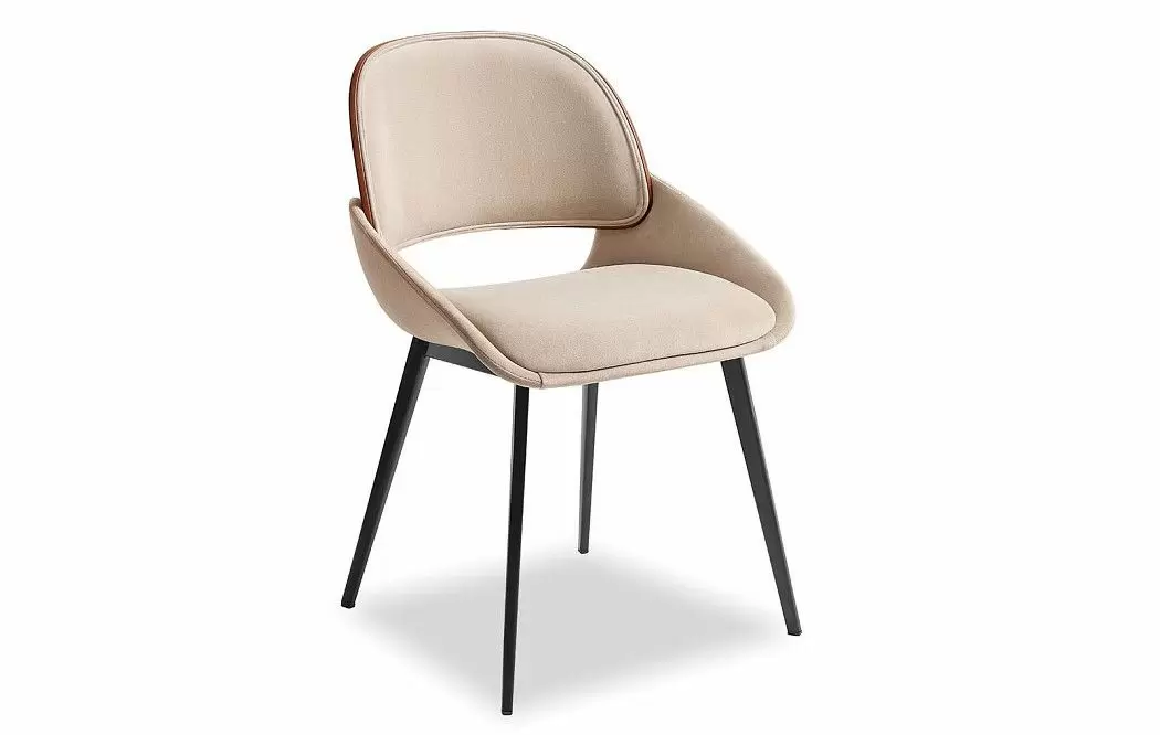 Стул Jerry, бежевый/орех