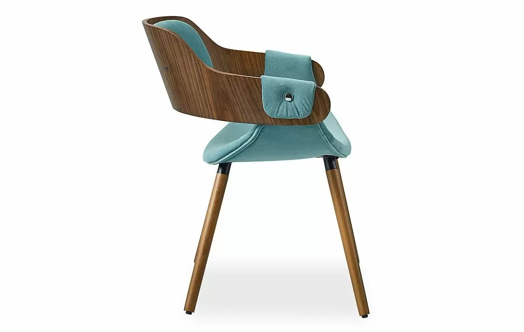 Стул Jody, голубой/орех - фото 6