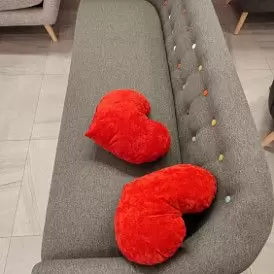 Диван Florence 2-х местный, коралловый/орех