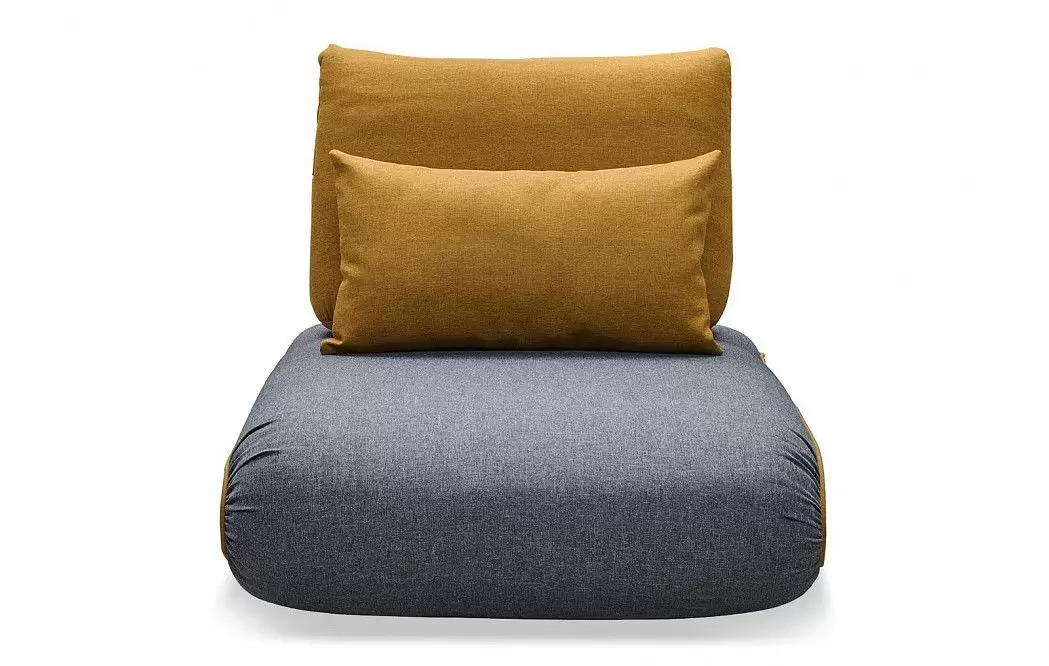 Кресло-кровать Justin-1, темно-серый/желтый - фото 4