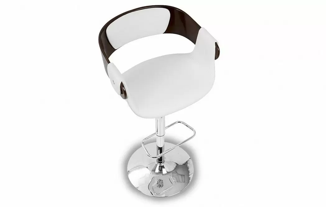 Стул барный Retro Bar, белый/вишня - фото 4