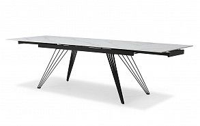 Стол раскладной Parma 180-280, керамика "каррарский мрамор"