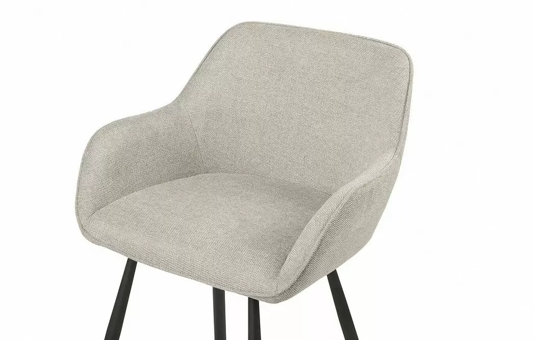 Стул полубарный Edwin, светло-серый/черный - фото 4