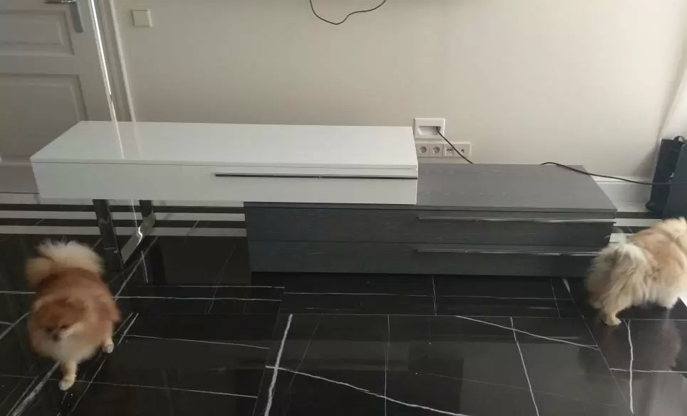 Тумба TV Arrow, белый/серый - фото 9