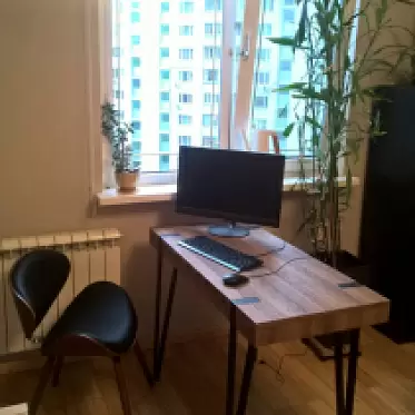 Стол письменный Project, орех/черный Копия IMG-20190816-WA0022