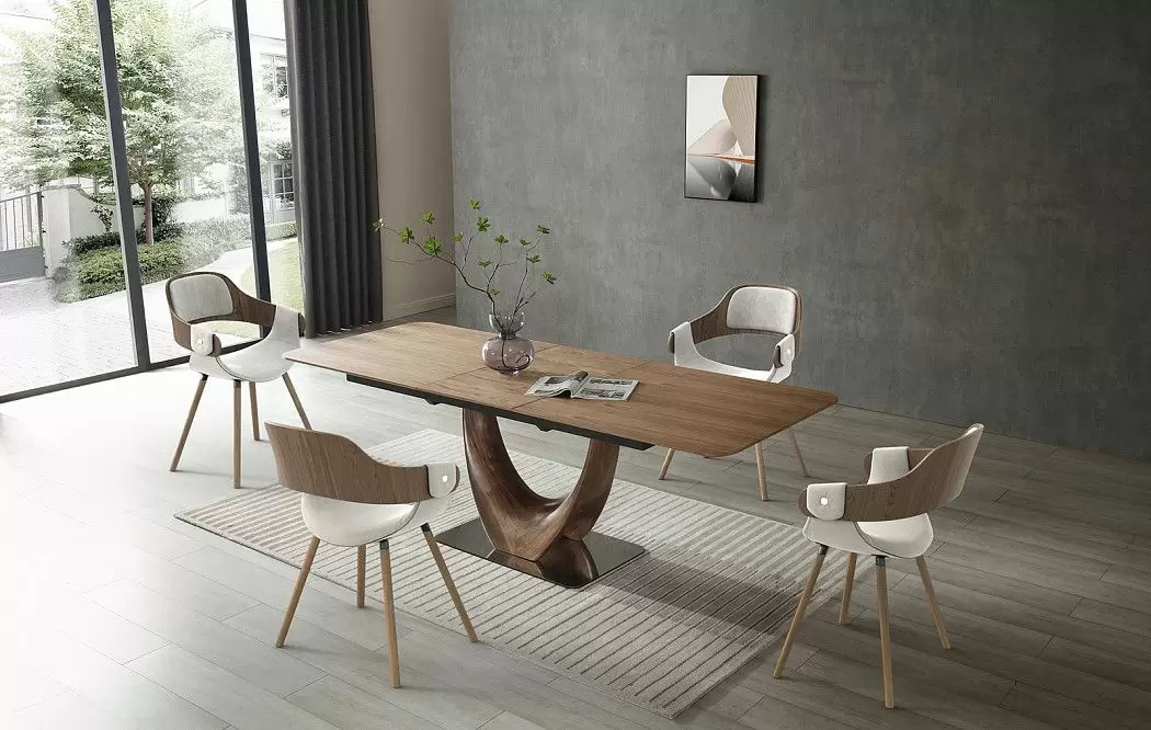 Стул Jody, кремовый/орех - фото 3