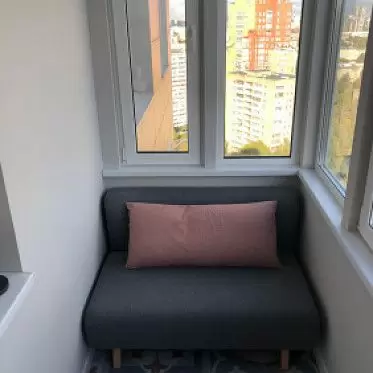 Диван-кровать Rosy 2-х местный, синий/коралловый