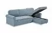 Диван-кровать Folk угловой (правый), голубой