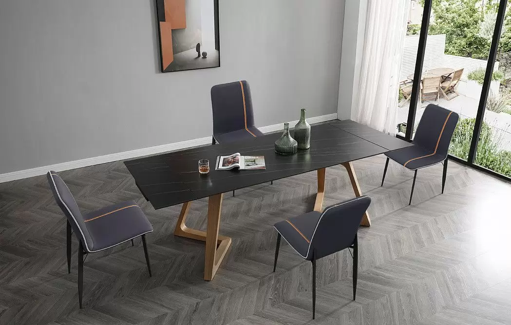 Стол раскладной Sorrento 160-220, черная керамика/ясень - фото 17