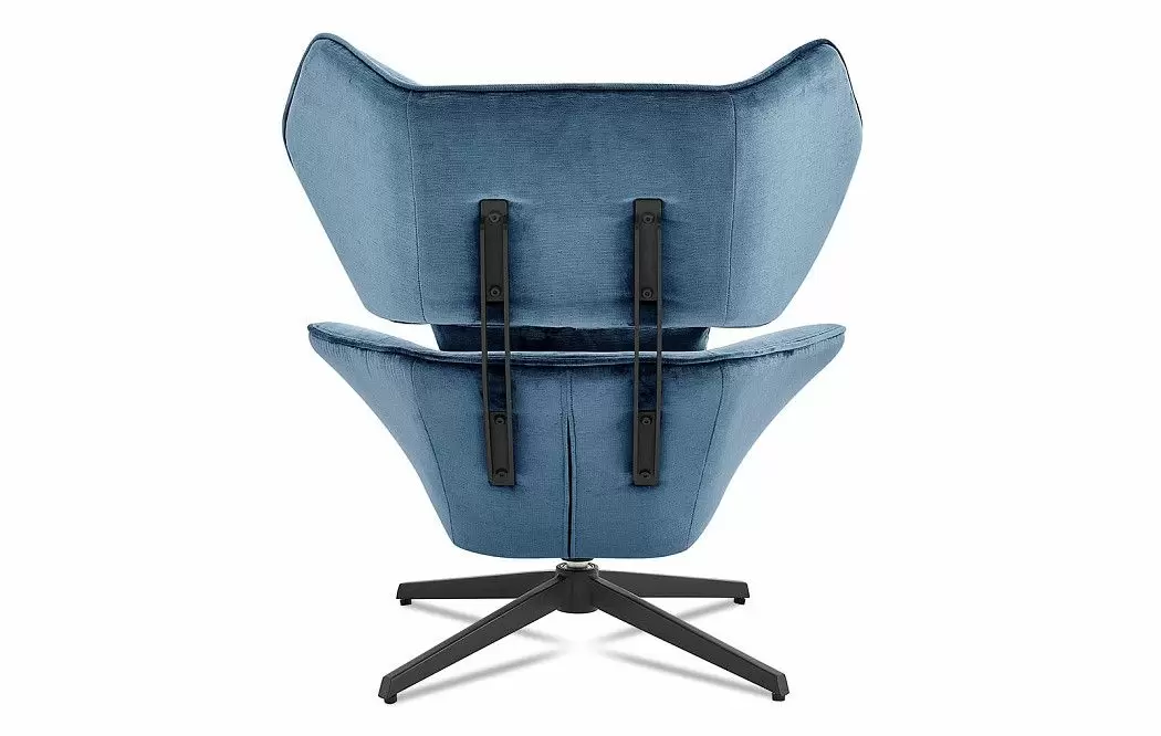 Кресло и оттоманка Boston, синий - фото 8