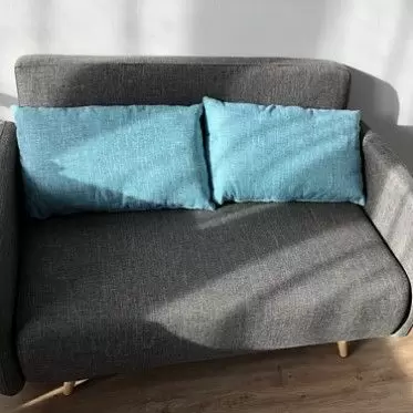 Диван-кровать Cardiff, серый/бирюзовый меланж