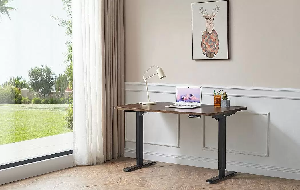 Стол London (140) орех, регулируемая высота, электропривод