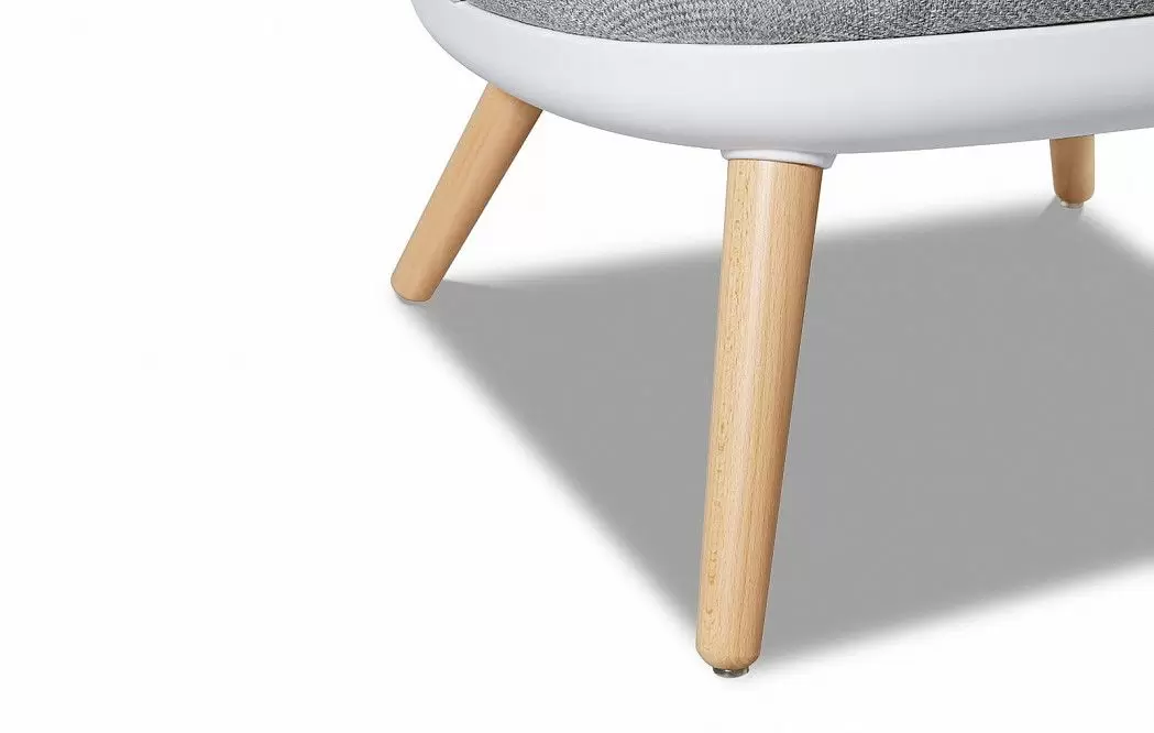 Кресло с банкеткой Joanna, белый/серый - фото 7