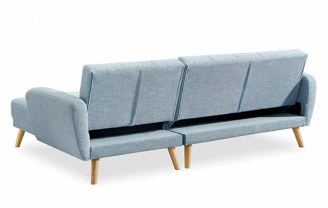 Диван-кровать Christy угловой (правый), голубой - фото 10