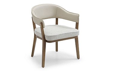 Стул Ernest, бежевый/серый/орех