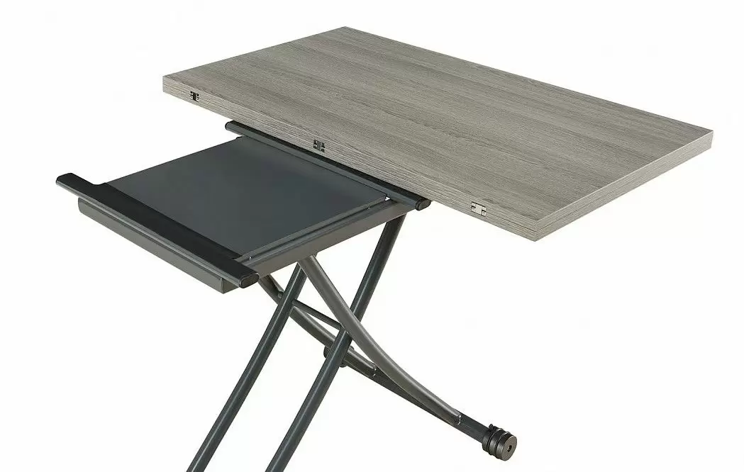 Стол-трансформер Clayton I, серый - фото 10
