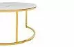 Набор из 2-х столов журнальных Nocturne, белая керамика/золото