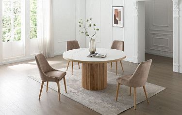 Стол Adriana + 4 стула Mikaela