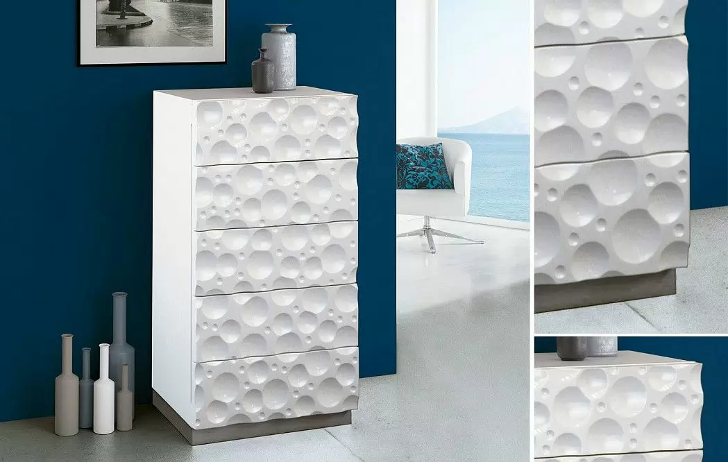 Комод высокий S-150, белый