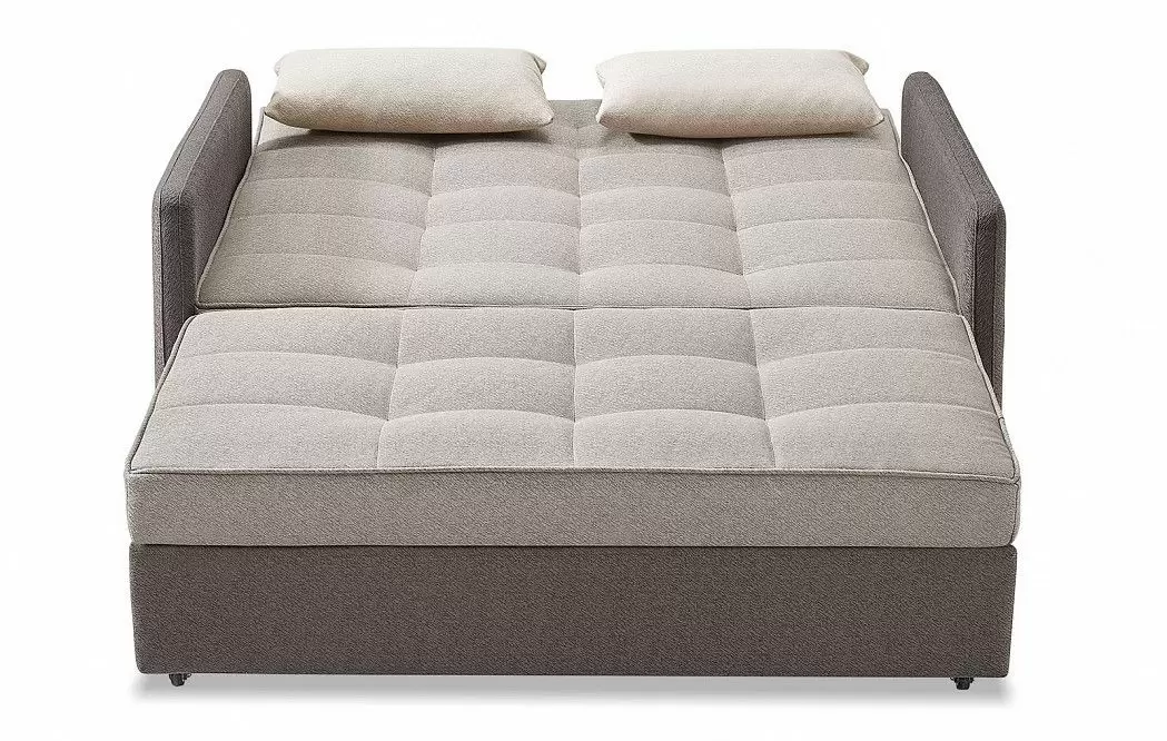 Диван-кровать Claire (1,5-спальный), бежевый/коричневый - фото 5