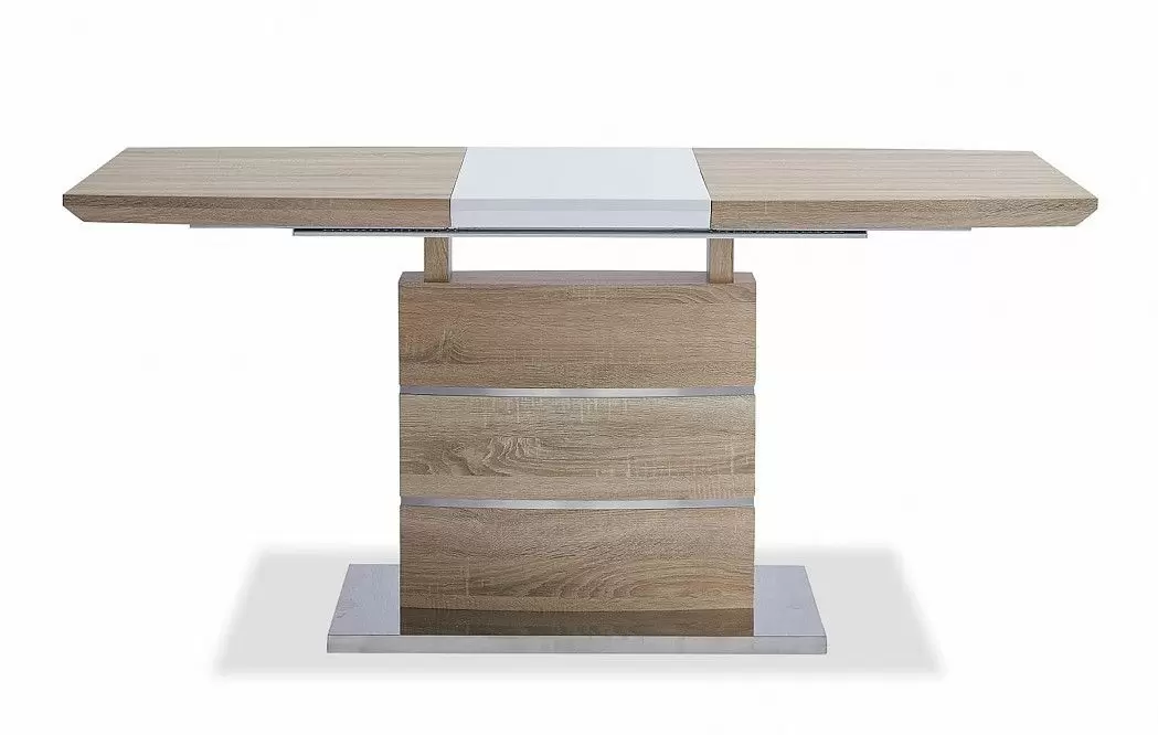 Стол раскладной Verona (120), светлый дуб/белый матовый - фото 9