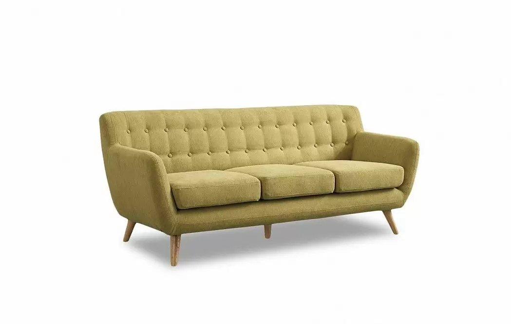 Диван Copenhagen 3-х местный, желто-зеленый лимонный (п04-20) - фото 3