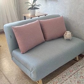 Диван-кровать Rosy 2-х местный, желтый/без принта