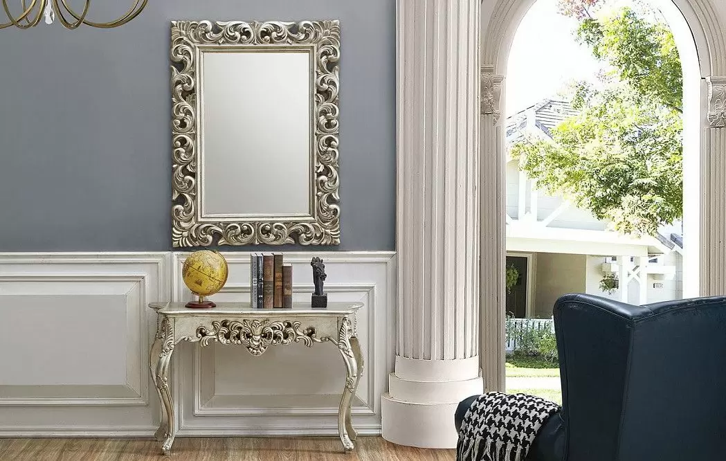 Консоль Amabel (Dupen) большая, кантри серебро - фото 5