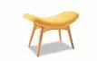 Кресло с оттоманкой Contour, желтый