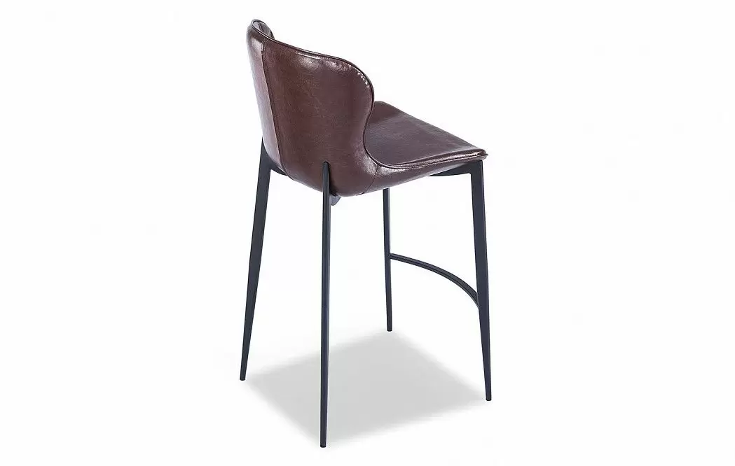 Стул полубарный Peggy (65), глянцевый шоколад/черный - фото 10