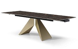 Отзыв о товаре Стол раскладной Luxor 160-240, коричневая керамика/шампань