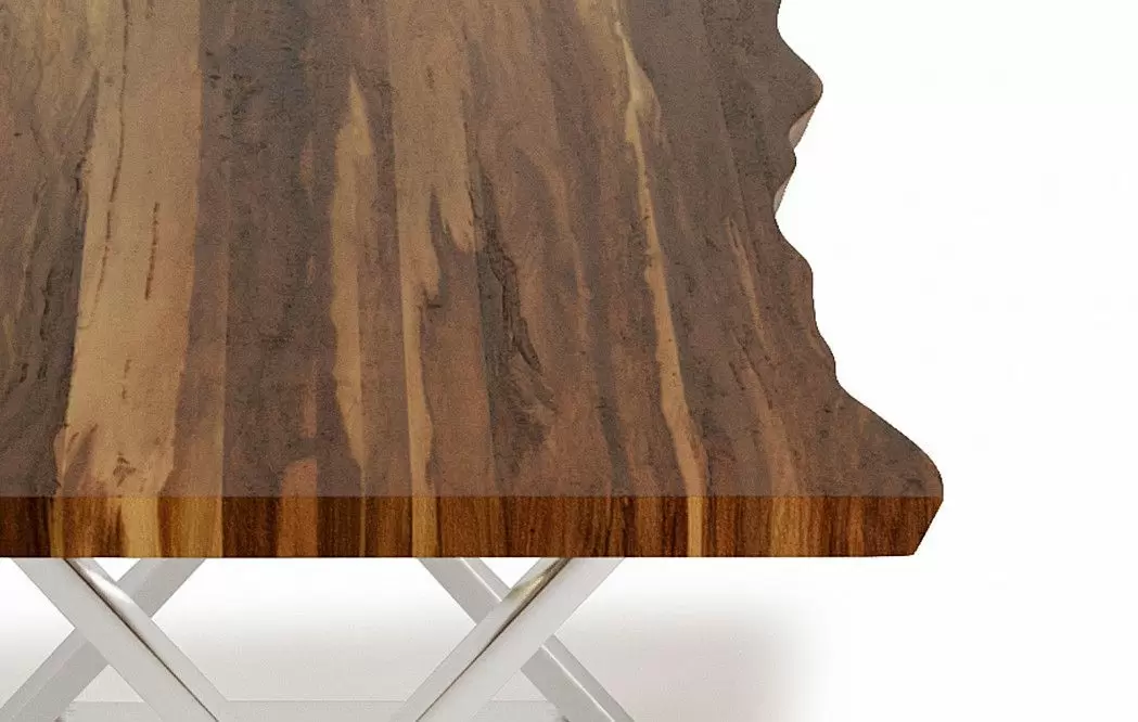 Стол Alabama (180) из слэба, шишам/сталь - фото 6