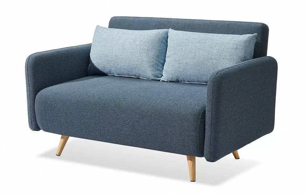 Диван-кровать Cardiff, синий/голубой меланж - фото 9