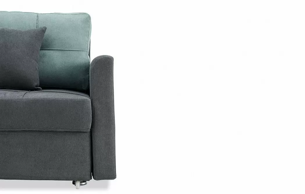 Диван-кровать Jeffrey, цвет темно-серый/мята - фото 13