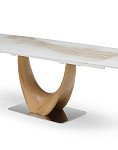 Стол раскладной Rimini Ceramic 180-270, бежевая керамика/ясень