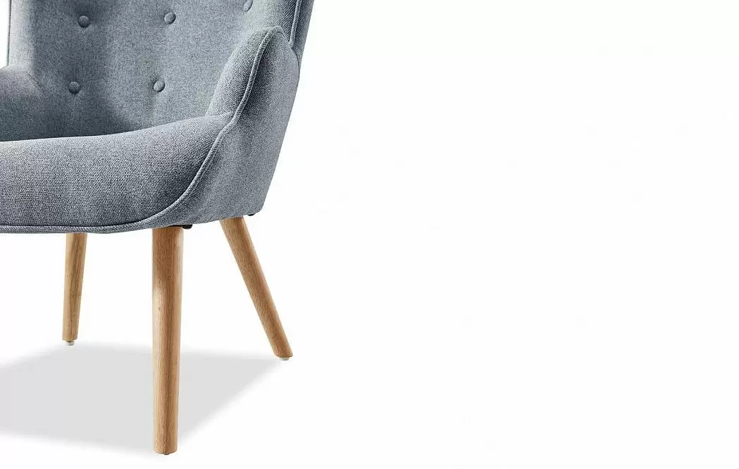 Кресло и оттоманка Hygge, серый/натуральный - фото 9